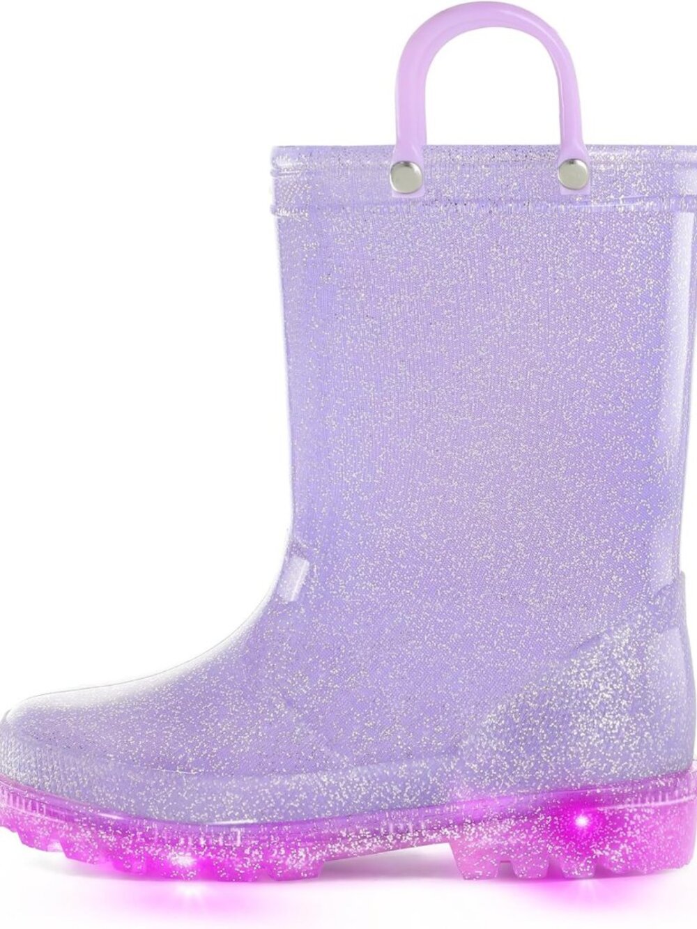 Light-Up Kids Rain Boots for Boys & Girls | Easy-On Handles, Waterproof Fun